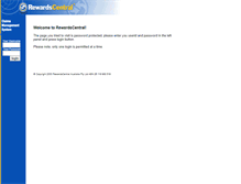 Tablet Screenshot of claims.rewardscentral.com.au
